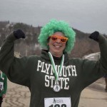 Runners and Walkers at the finish line for Spear's 2nd Annual Shamrock Shuffle 5K Health Walk/Run