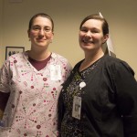 Erica Tuttle RN Clinic Leader/Med Surg and Kendra Newton RN Med Surg/Birthing Suite
