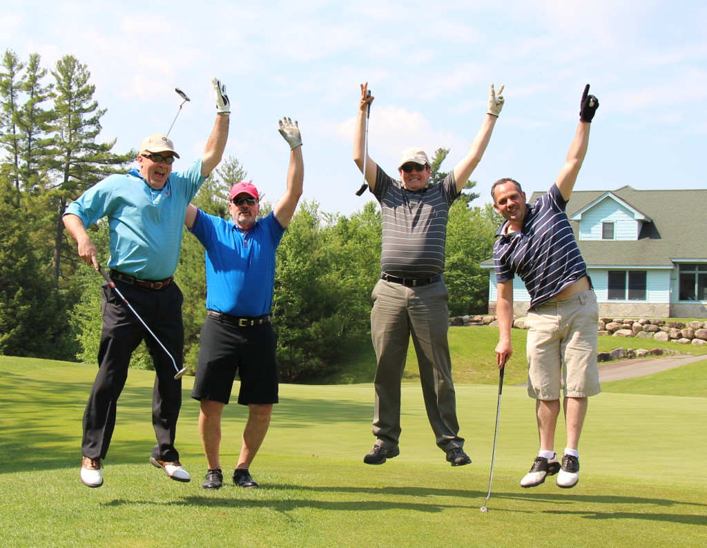 2015 Speare Golf Classic golfers celebrating