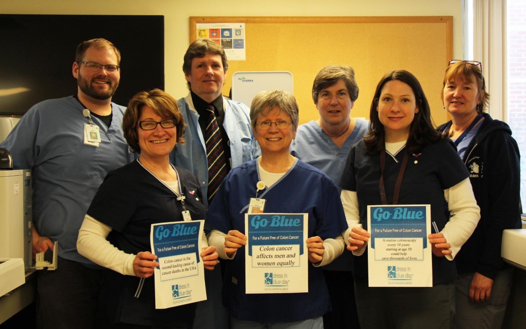 Dress in Blue Day at Speare Memorial Hospital to raise awareness about colon cancer