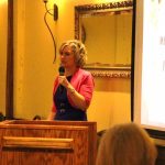 Keynote speaker Carol PHillips at the 6th annual Speare Memorial Hospital Wine, Women & Wisdom in Plymouth NH