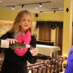 pouring the wine at the 6th annual Speare Memorial Hospital Wine, Women & Wisdom in Plymouth NH