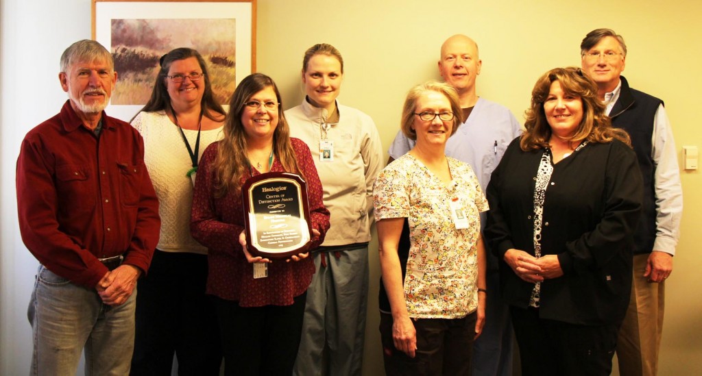 Speare's Wound Care & Hyperbaric Medicine staff won the 2015 Healogics Center of Distinction Award
