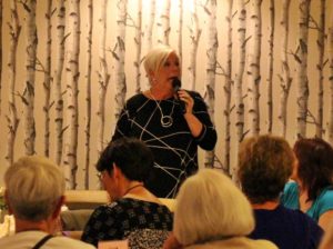 Comedian Nancy Witter at Speare's 7th annual Wine, Women & Wisdom (208)