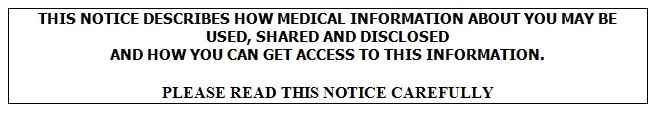 Notice of Privacy Practices