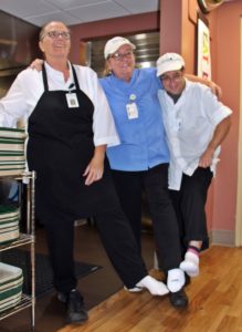 Dietary team members at Speare helping raise awareness for PAD Awareness