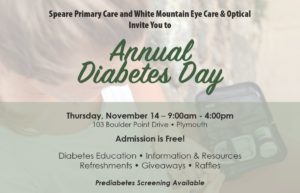 Annual Diabetes Day @ Speare Memorial at Boulder Point