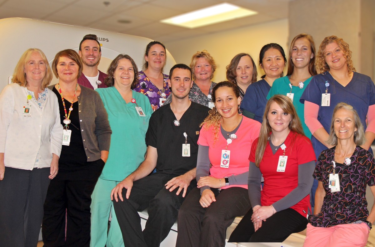 (L R Front Row) Linda Nestor, RT (R), (M), (CT), CRA, MBA, Juanita Wade, RT (R), (CT), Joann Maser, RDMS, RT (R), Adam Klebes, RT (R), (CT), Emily Sandy, RT (R), Tiffany Poitras, RT (R), (CT), Mary Sampson, RT (R), (M), (