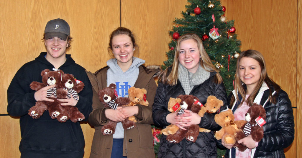 Teddy Bear Donation 2018 from Plymouth Regional High School