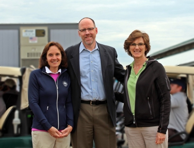 Michelle McEwen, CEO,  Patrick Miller,Board President and Ruth Doane, Dental Hygenist at Speare’s 20th Anniversary Golf Classic at Owl’s Nest Resort & Golf Club.