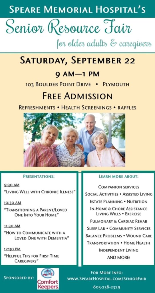 2018 Senior Resource Fair postcard