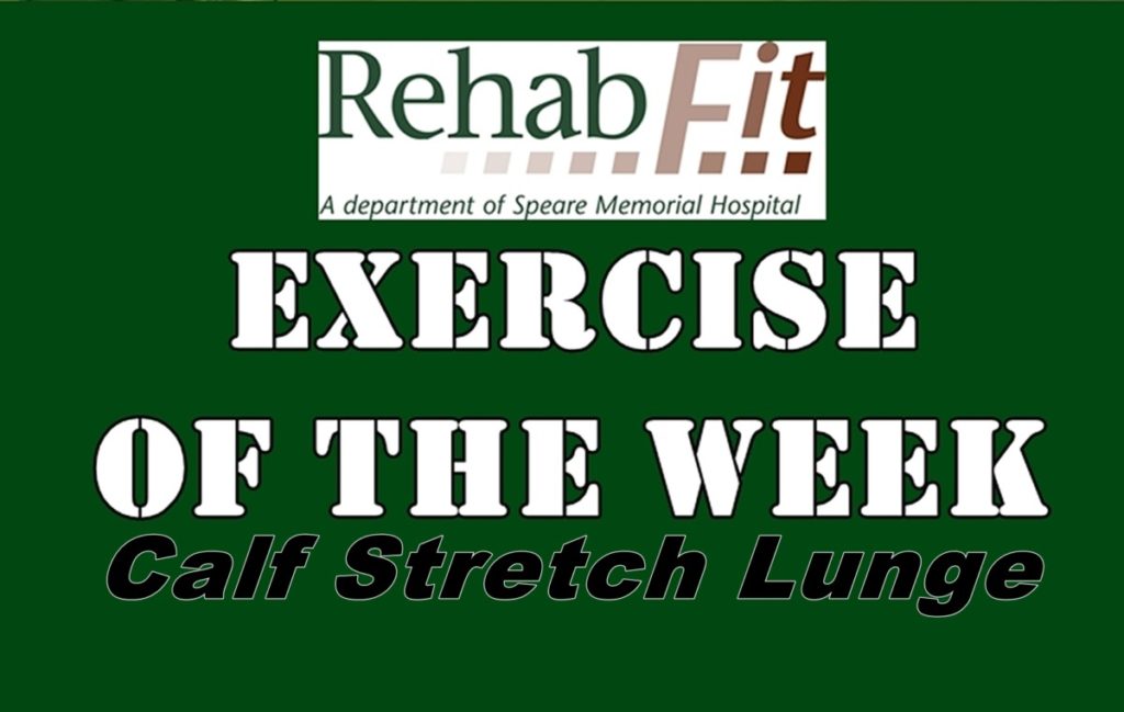 Exercise of the week background calf stretch lunge