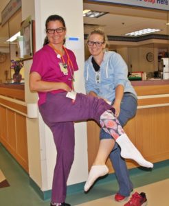 PAD Awareness Month White Sock Day at Speare Memorial Hospital - Nurses