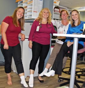 PAD Awareness Month White Sock Day at Speare Memorial Hospital Plymouth Pediatrics