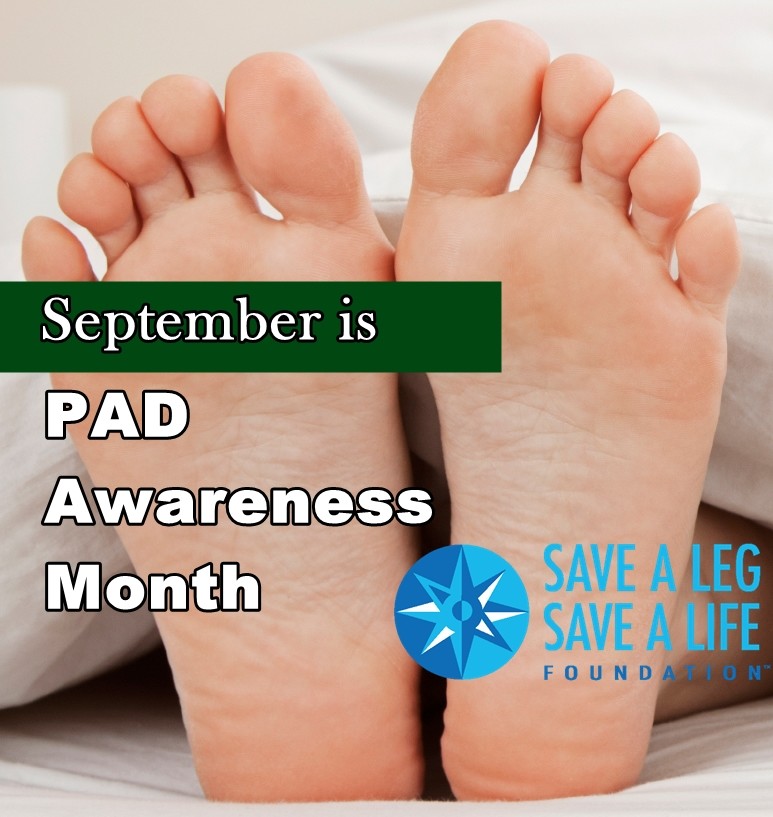 September is PAD Awareness Month feet