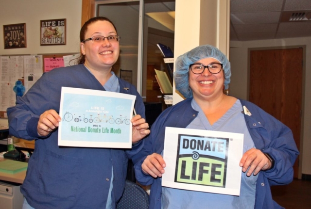 OR staff Donate Life
