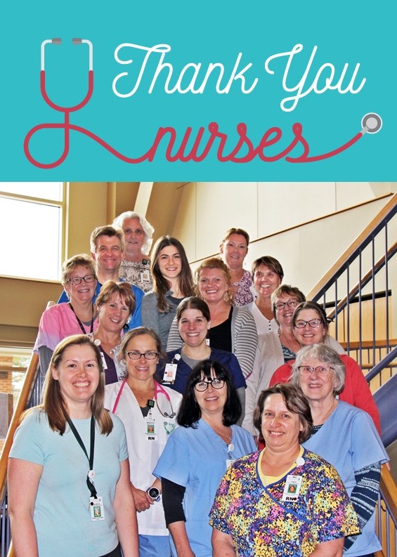 thank you nurses stethoscope vert