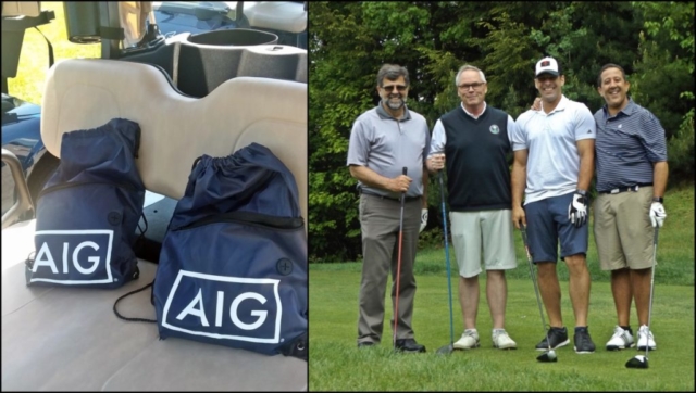 2019 Speare Golf Classic Valic AIG goodie bags and Valic team