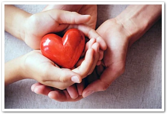 hands with heart donation hands with heart donation
