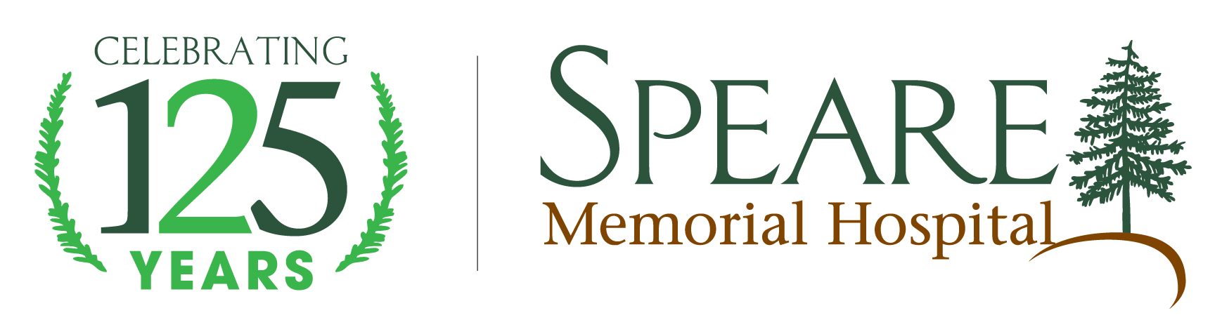 Speare Memorial Hospital Logo for 125 Celebration
