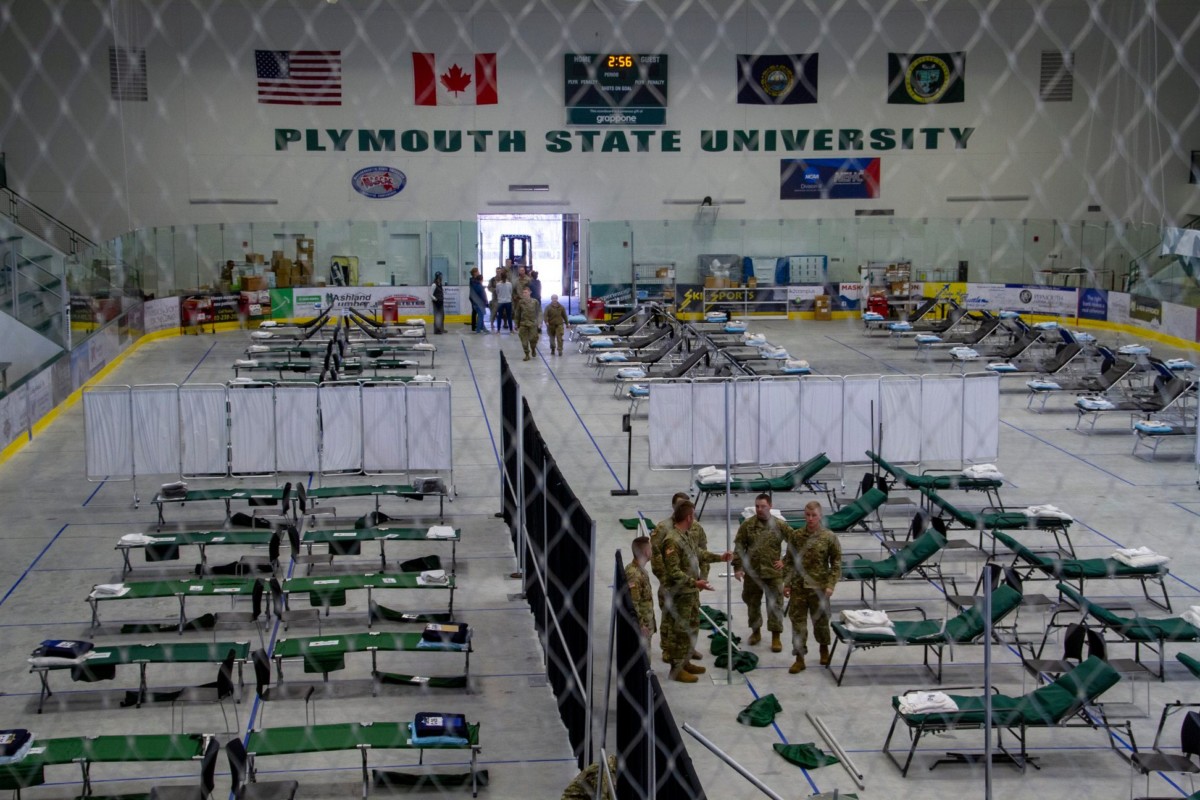 PSU image FB arena set up for COVID19 surge