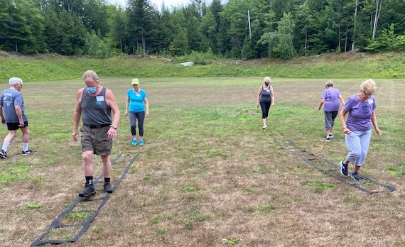 Rehab Fit Balance class outside