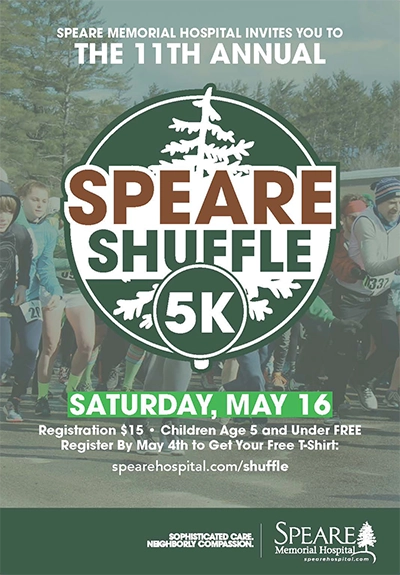 Flyer with Speare Shuffle information