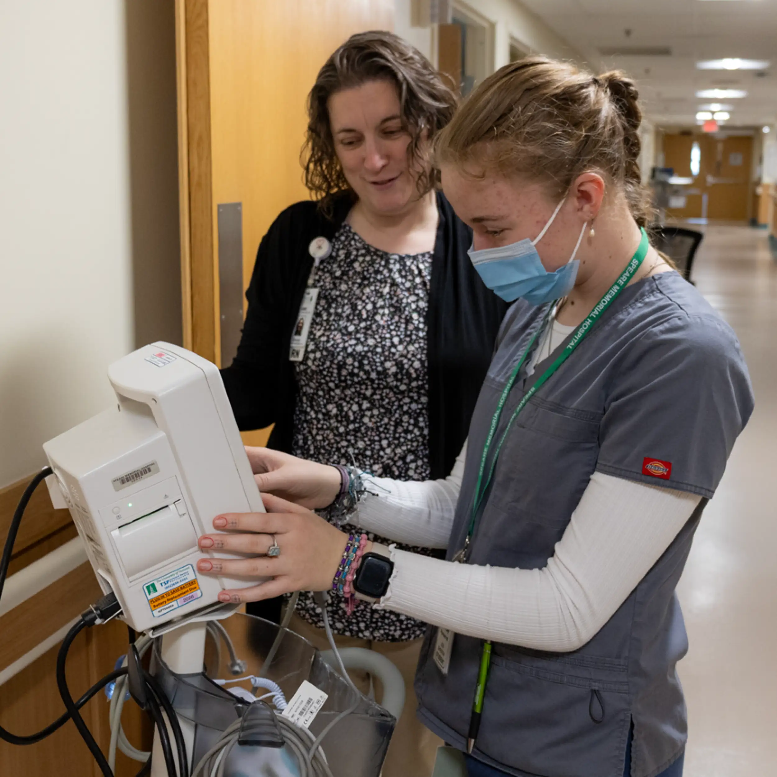 2025 Impact Report - Workforce Investment Two employees at Speare Hospital
