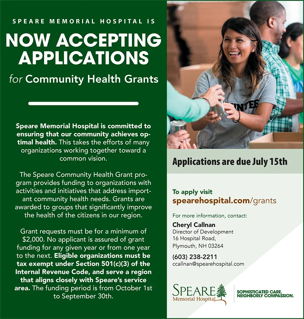 Community Health Grants Ad 2025 Community Health Grant flyer